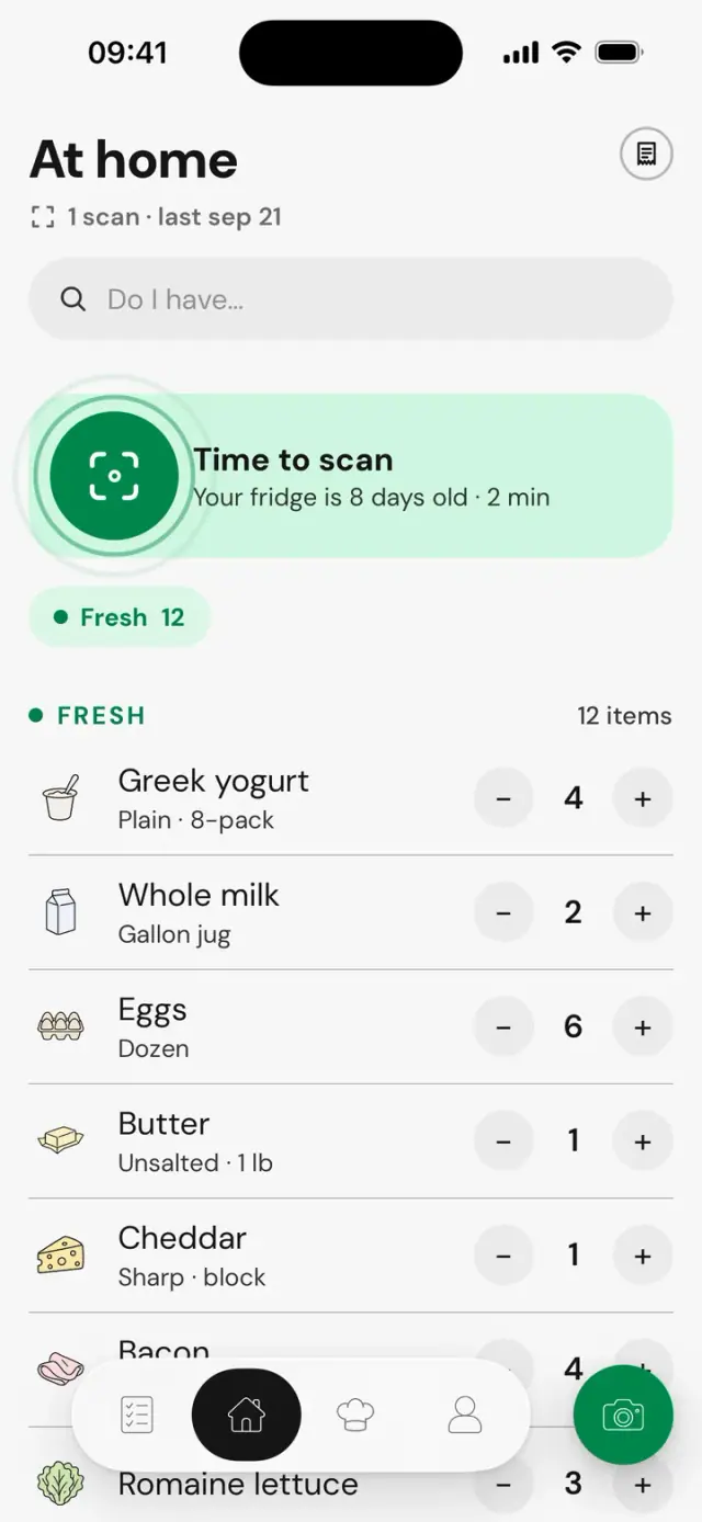 Screen “At home”