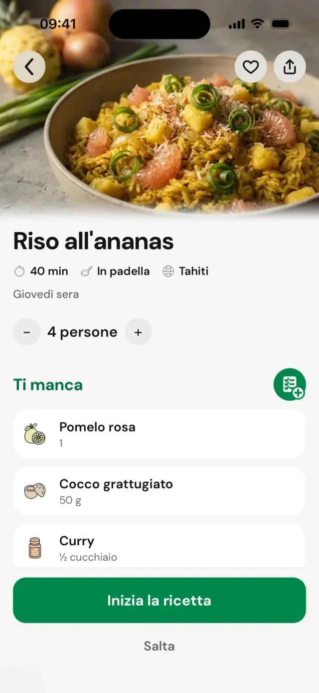 Ricetta «Riso all’ananas»: 40&nbsp;min, Tahiti, 4 persone, Ti manca