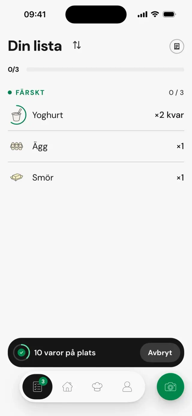 Tillbaka på listan: ”10 varor på plats”