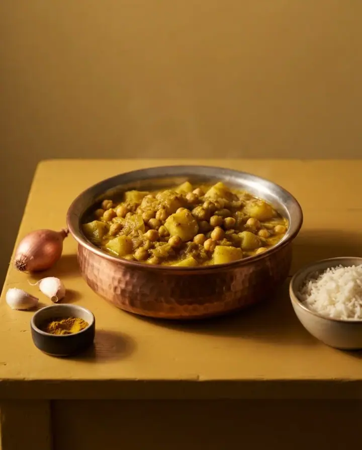 आलू-छोले की करी