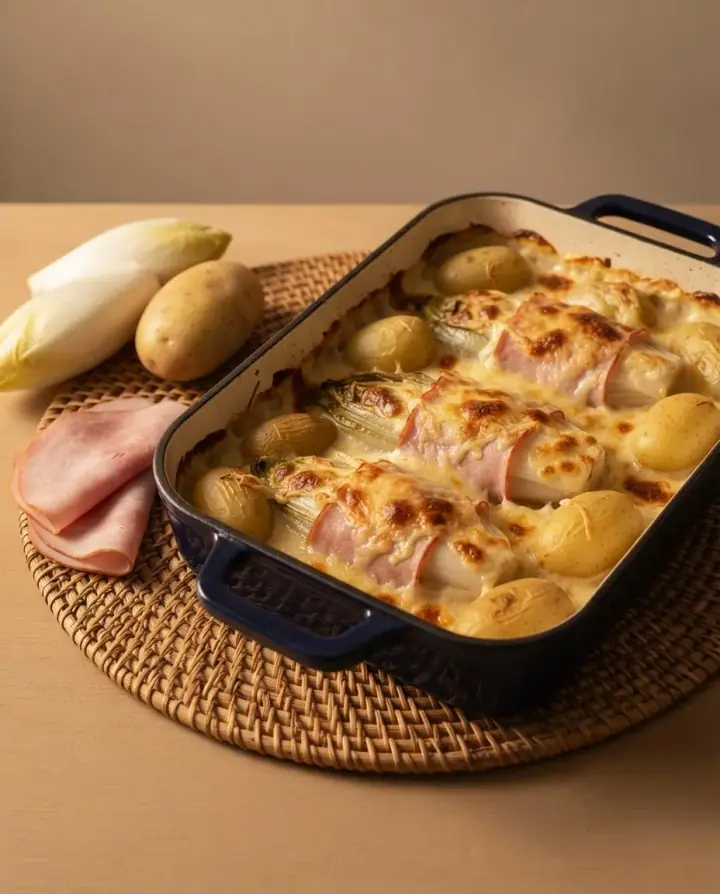 Gegratineerd witloof