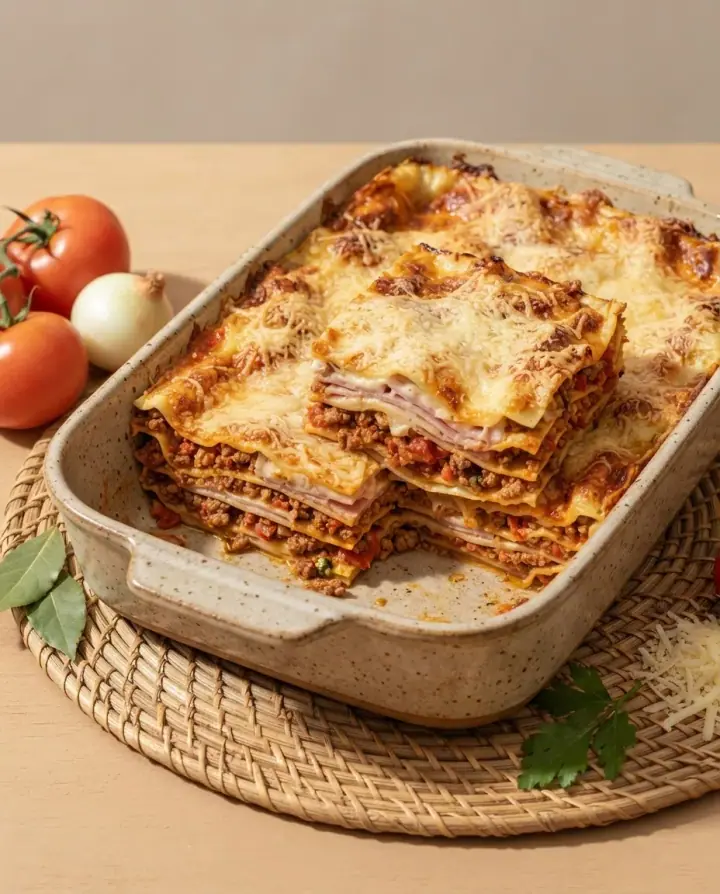 Lasanha à bolonhesa